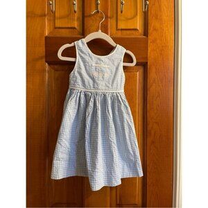 Cyrillus Seashell Embroidered Seersucker Dress